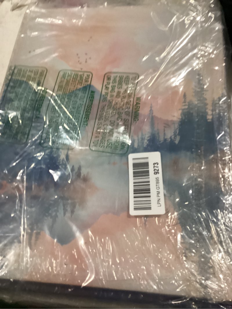 Condition photo showing As Is for 4pcs inhale exhale mental health canvas wall art prints, therapy office decor, watercolor abstract prints for wall decor, calming breathe poster for therapy counselling room 12”x16” ready to hang wrapped canvas 16l" x 12w"