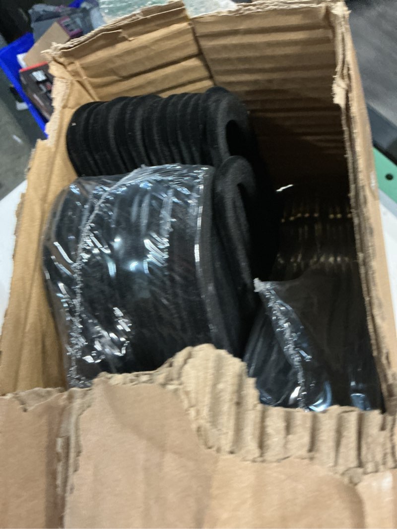 Condition photo showing New/Like New for velvet hangers 50 pack, ultra slim & short neck hanger, 360 swivel hook, space saving durable non-slip felt hangers,black b