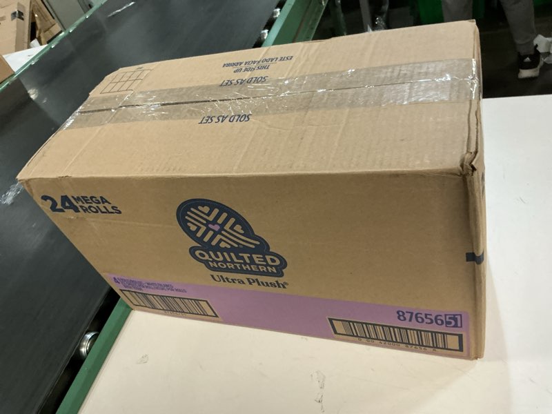 Condition photo showing New/Like New for Quilted Northern Ultra Plush Toilet Paper, 24 Mega Rolls = 96 Regular Rolls, 3X Thicker*, 3 Ply Soft Toilet Tissue Mega 24 Mega Rolls (Pack of 1)