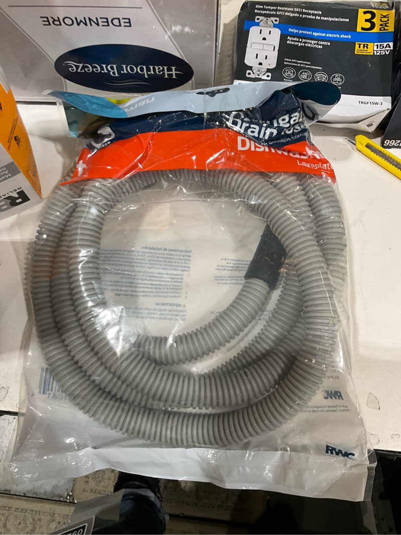 Condition photo showing Good Condition for eastman 8-ft 5/8-in od inlet x 5/8, 7/8, or 1-in od outlet polypropylene dishwasher drain hose