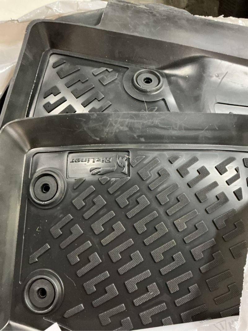 Condition photo showing Good Condition for rizliner kia sorento 2011-2013 floor mats 3d custom fit compatible with kia rubber car mats laser measured floor liners all weather heavy duty waterproof odorless non-slip tpe (front & rear, black) sorento 2011 - 2013