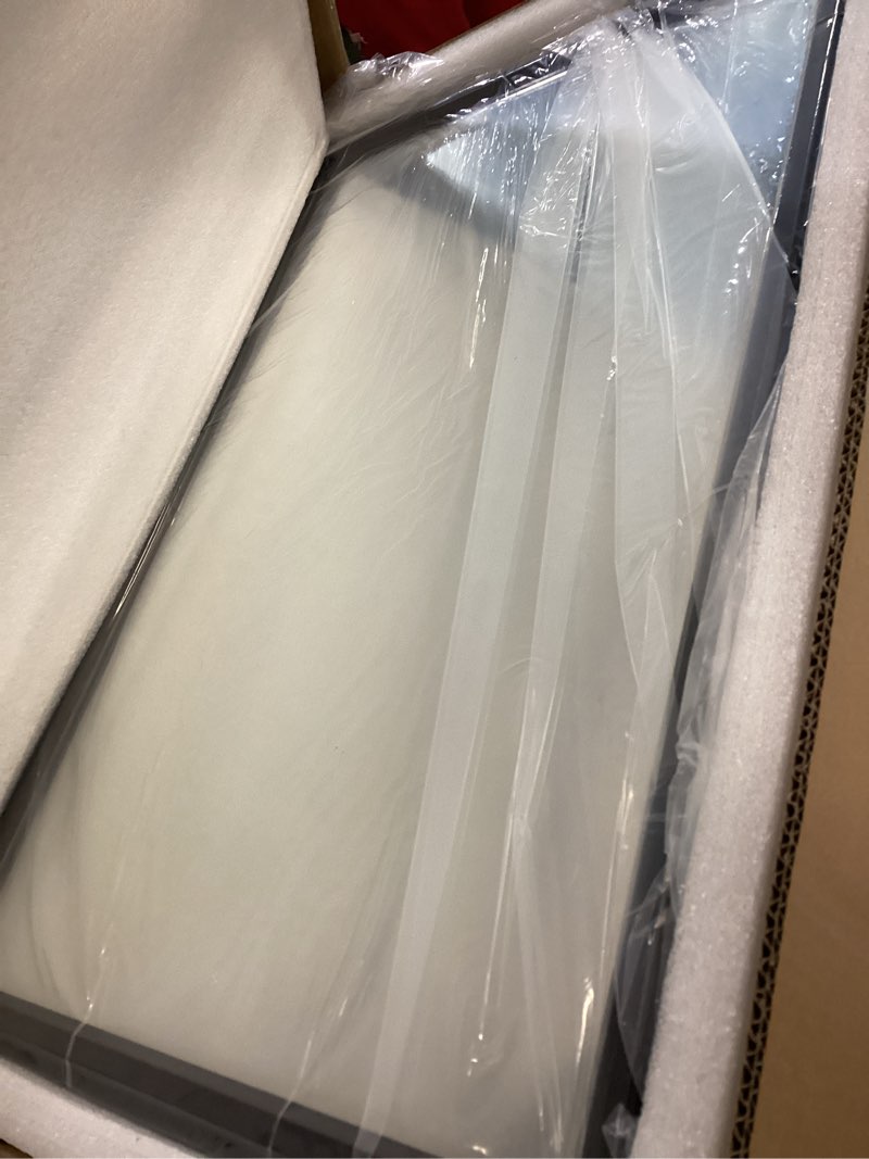 Condition photo showing Good Condition for BOHMIROO 16x24 Inch Medicine Cabinet Mirror for Bathroom Recessed Medicine Cabinet with Mirror or Surface Wall-Mounted Aluminum Alloy Framed Bathroom Cabinet Mirror Black Metal Black 16"x24"