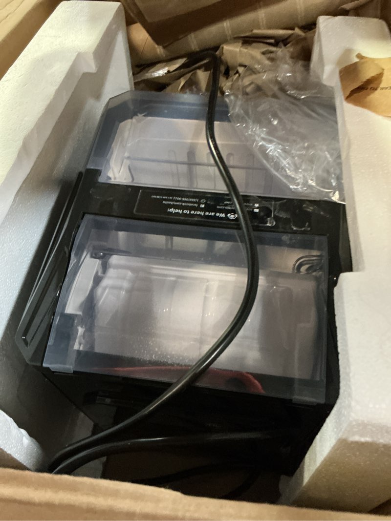 Condition photo showing As Is for Aeitto Ice Makers Countertop, 9 Ice Cubes Release in 6 Mins, 26Lbs/24H, 2 Sizes of Bullet Ice Machine,Self-Cleaning Portable Ice Maker with Ice Scoop and Basket for Home Kitchen Office RV Bar, Black