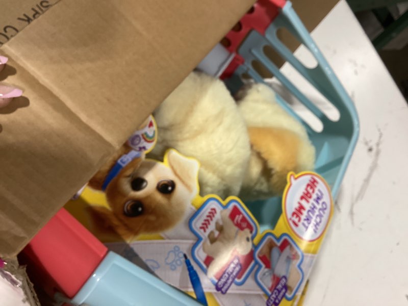 Condition photo showing Good Condition for Little Live Pets Ouchies Cooper The Retriever Puppy, 50+ Sounds, Limping to Walking Puppy Toy with Vet Carrier, Interactive Toy Dog for Kids Ages 5+