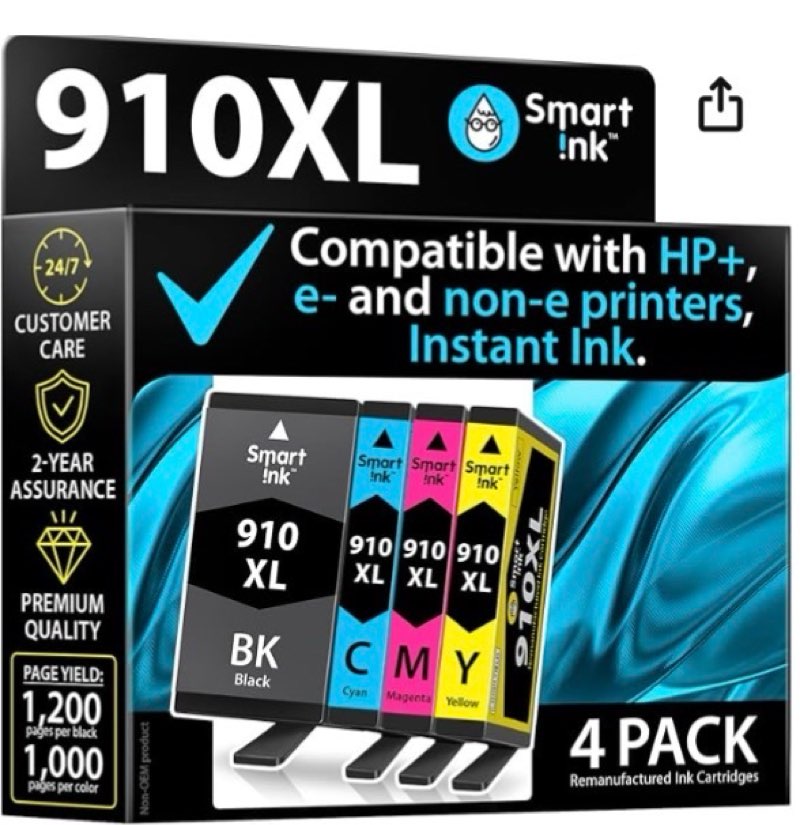 910xl ink cartridges for hp printers compatible replacement for hp 910xl ink cartridges combo pack w