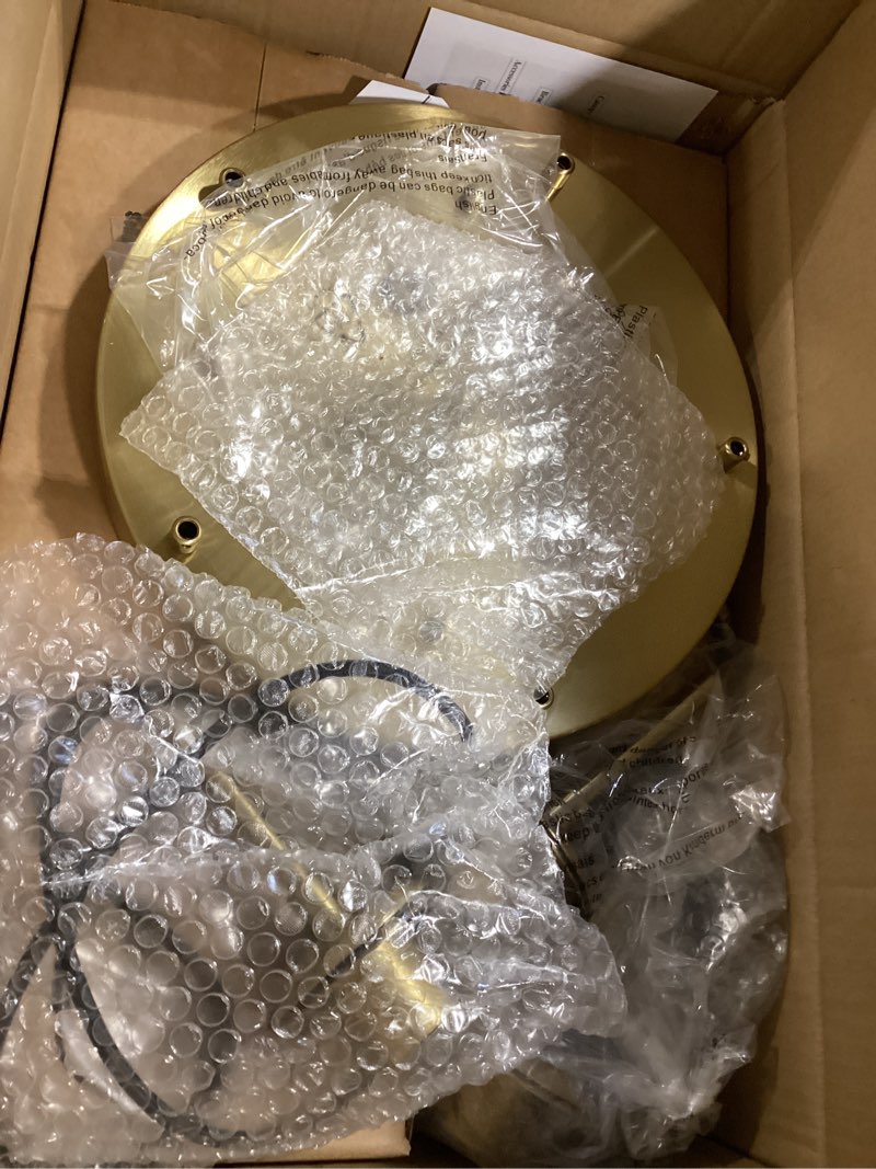Condition photo showing Good Condition for kco lighting 5 light cluster pendant lighting smoke glass globe chandelier multi pendant light fixture gold cluster pendant light modern staircase chandelier smoke gray 5-light