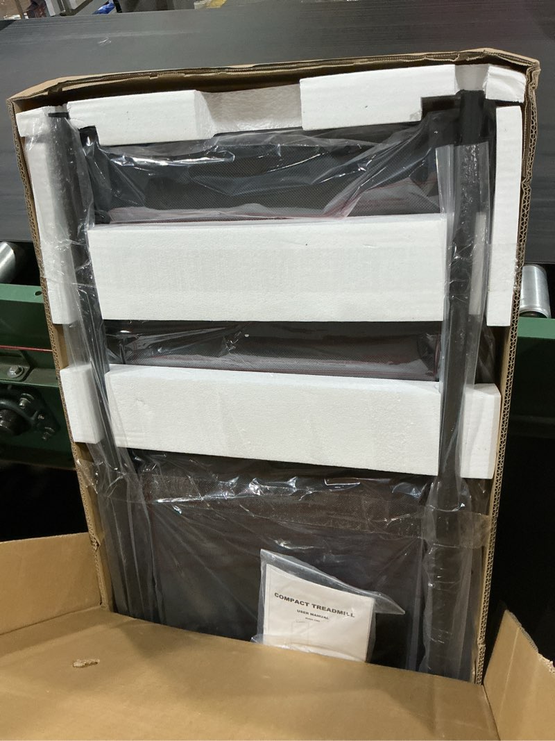 Condition photo showing Good Condition for portable walking pad treadmills for home small, electric mini walking treadmill for exercising, 3.0hp compact walking pad treadmill with handle bar, 0.6-7.6mph, 350lb capacity black-1