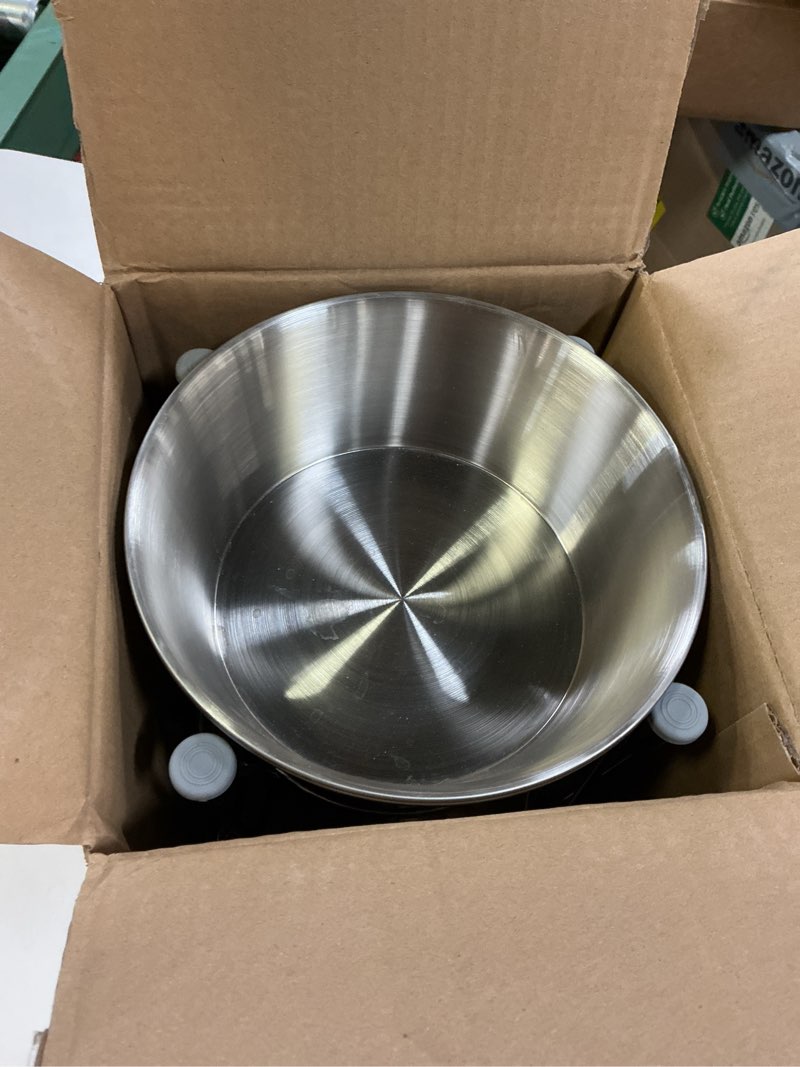 Condition photo showing Good Condition for Elevated Dog Bowls for Large & Medium Dogs - Stainless Steel 64oz/8 Cup Raised Feeder with Non-Slip Base, Dual Food & Water Bowls 2-Pack 8 Cups Raised Bowl