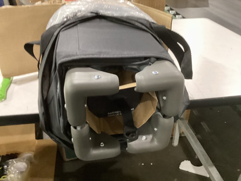 Condition photo showing New/Like New for pamo babe portable playpen foldable playard portable crib for baby and toddlers charcoal gray