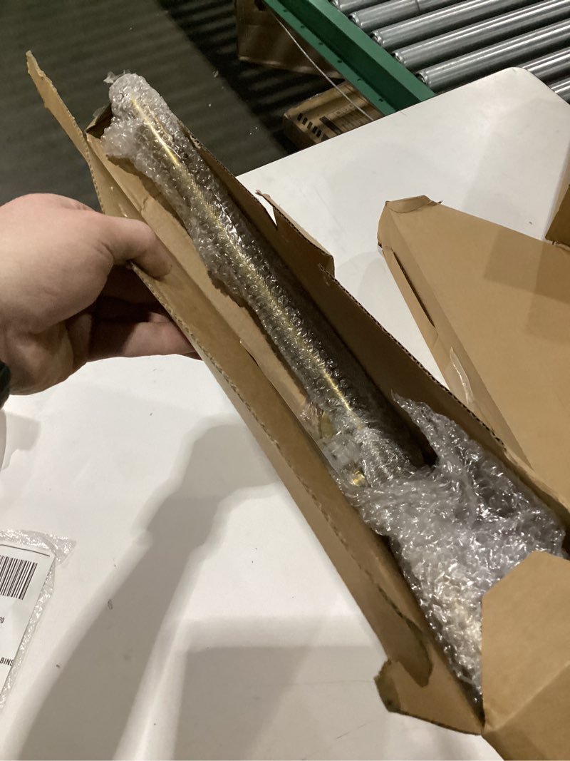 Condition photo showing New/Like New for 16 Inch Angled Shower Grab Bar, Munzong Anti Slip Gold Bathroom Grab Bar, L-Shaped Knurled Balance Bar, Inside Corner Grab Bar,Safety Hand Rail Support Handicap Elderly Senior Assist Bath Handle