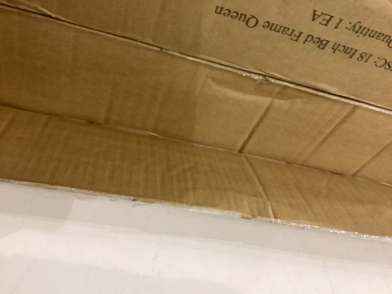 FUIOBYVV Queen Bed Frame 18 inch Heavy Duty Metal Platform Bed Frame Queen Size Support Up to 3500 l