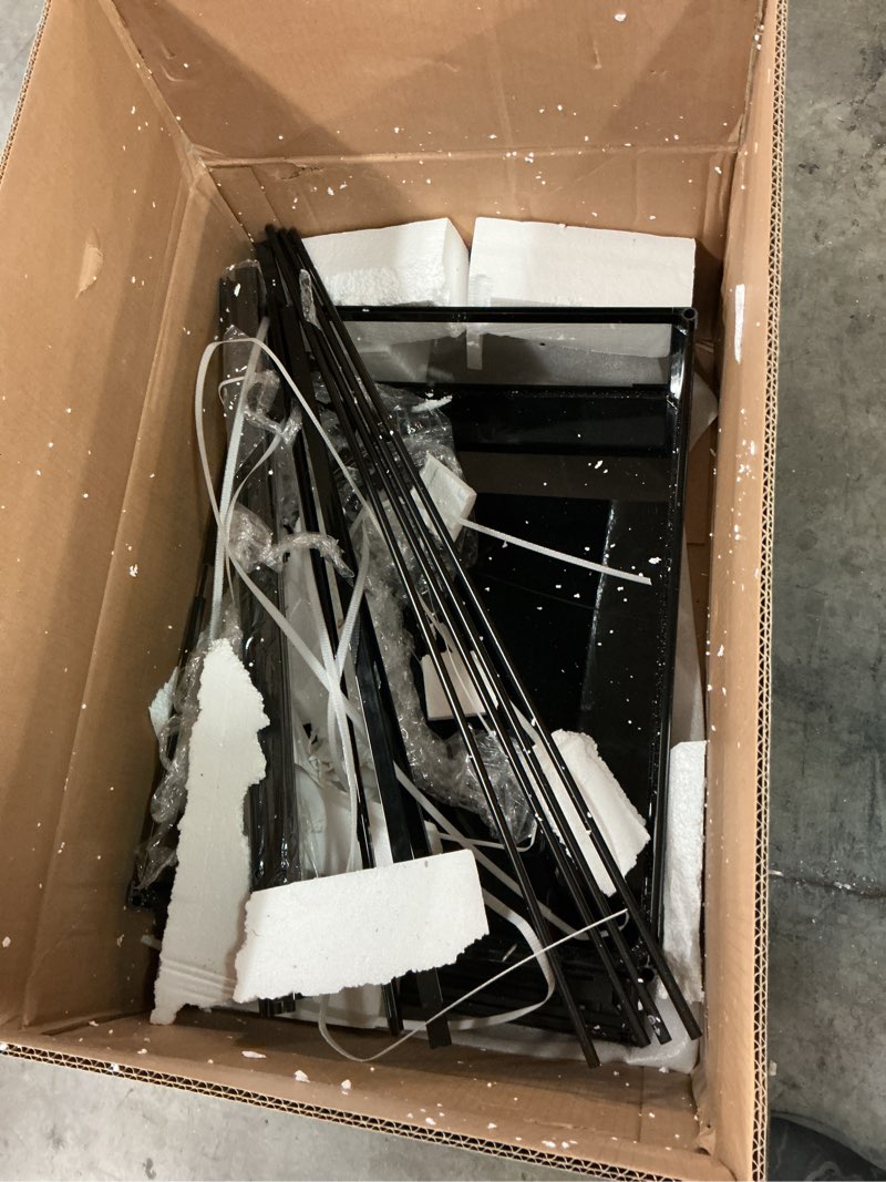 Condition photo showing As Is for REPTI ZOO 24" x 18" x 36" Reptile Tall Glass Terrarium Rainforest Habitat Double Hinge Door with Screen Ventilation 67 Gallon Reptile Terrarium Easy Assembly