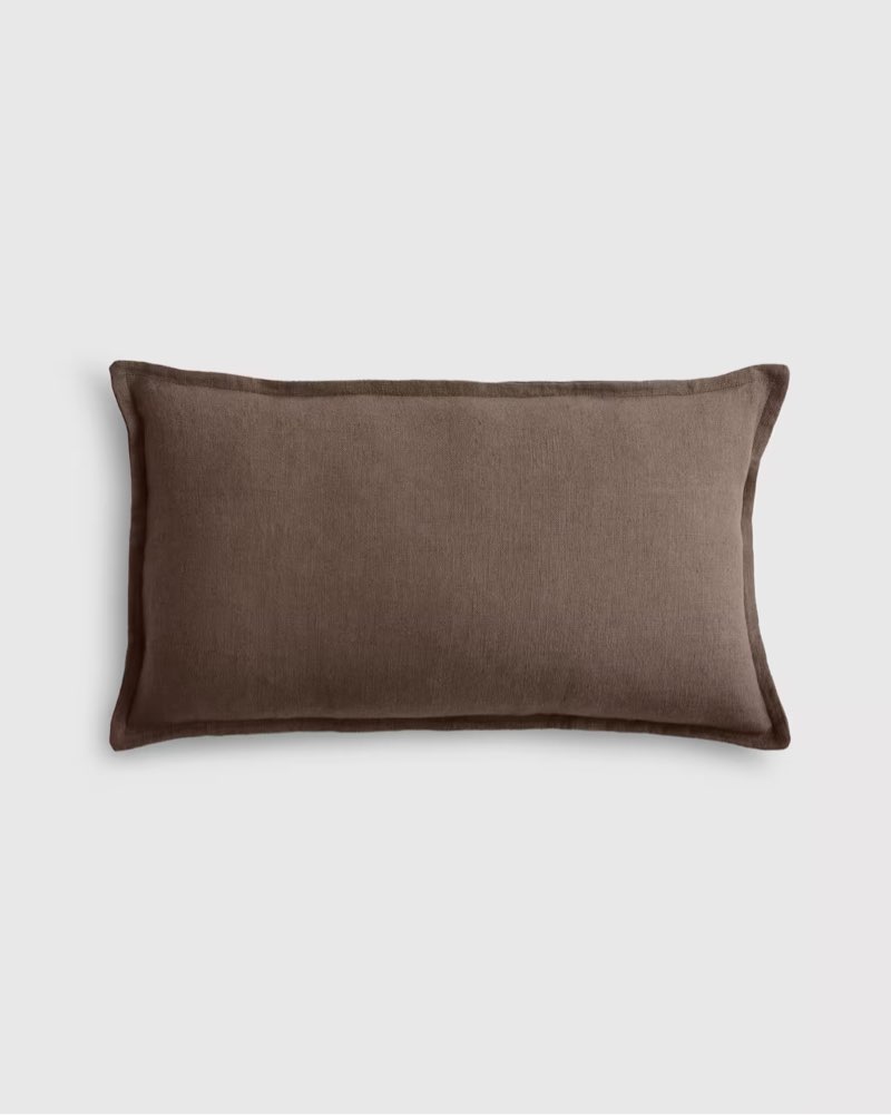european linen flange edge pillow cover