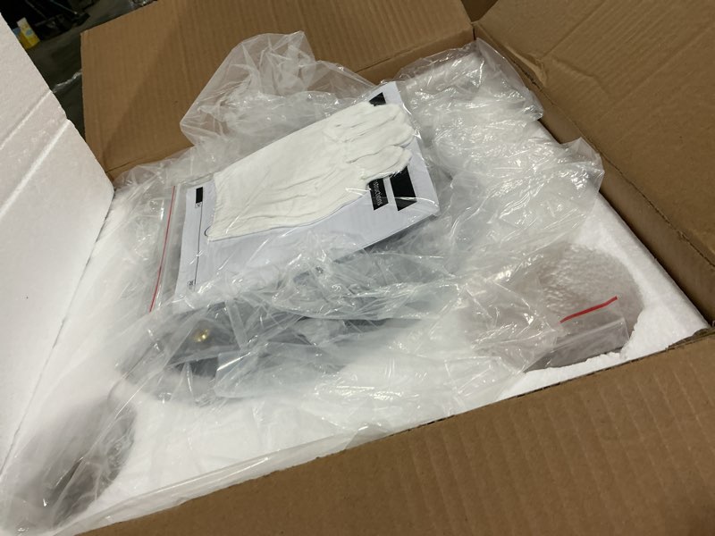 Condition photo showing Good Condition for 3-Light Modern Gold Pendant Light Hanging Fixture Light for Kitchen Island Mid Century Globe Pendant Light Glass Chandelier for Living Room Bedroom Entryway Gold 3-Light Clear Glass