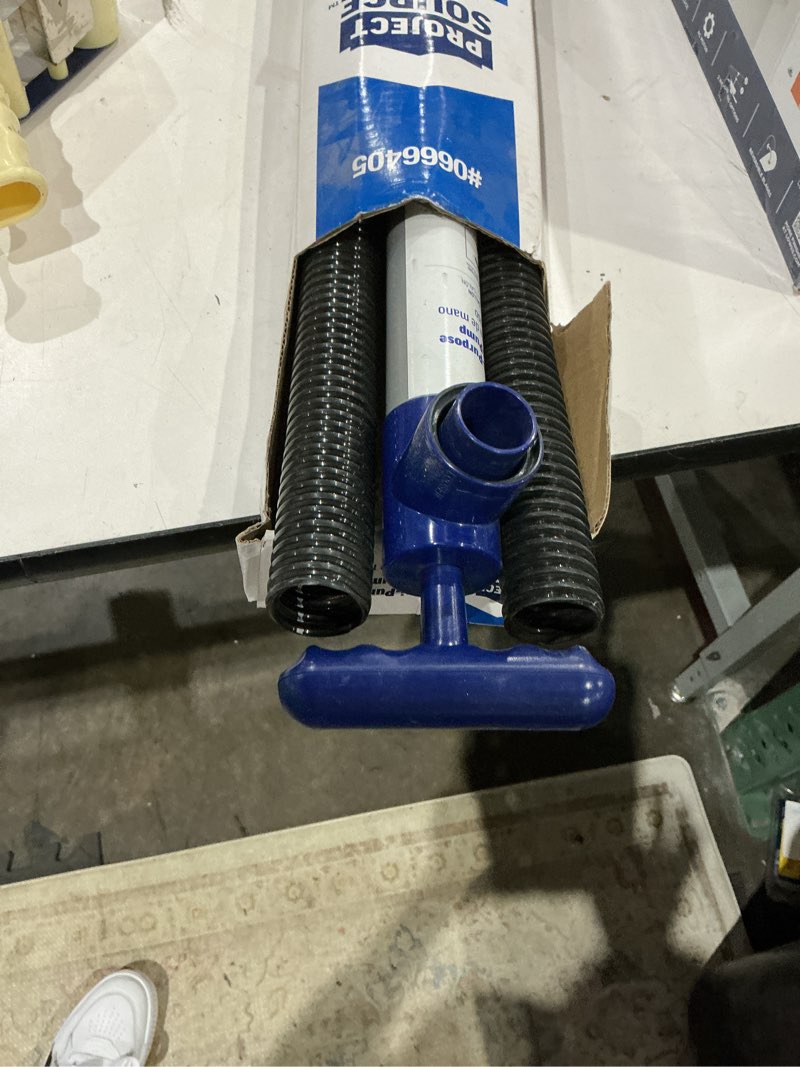 Condition photo showing As Is for project source 1-gpm plastic transfer pump