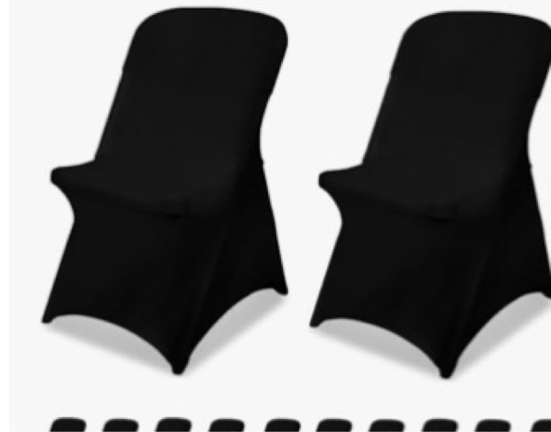 liujiayi 50 pcs black stretch chair covers - premium polyester spandex slipcovers for wedding, party