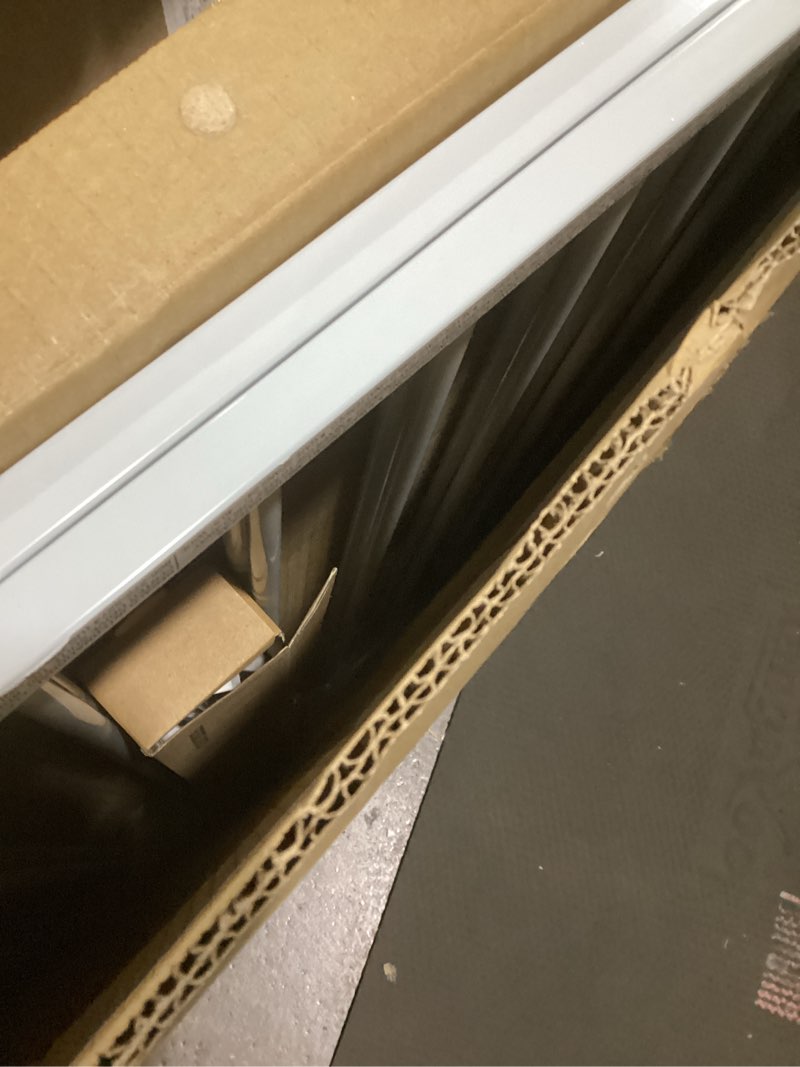 Condition photo showing New/Like New for regalo 2-in-1 extra wide stairway and hallway walk throughbaby safety gate, hardware mounting, white 24"x40.5"x28.5"(pack of 1) white 24-40.5"w x 28.75"h