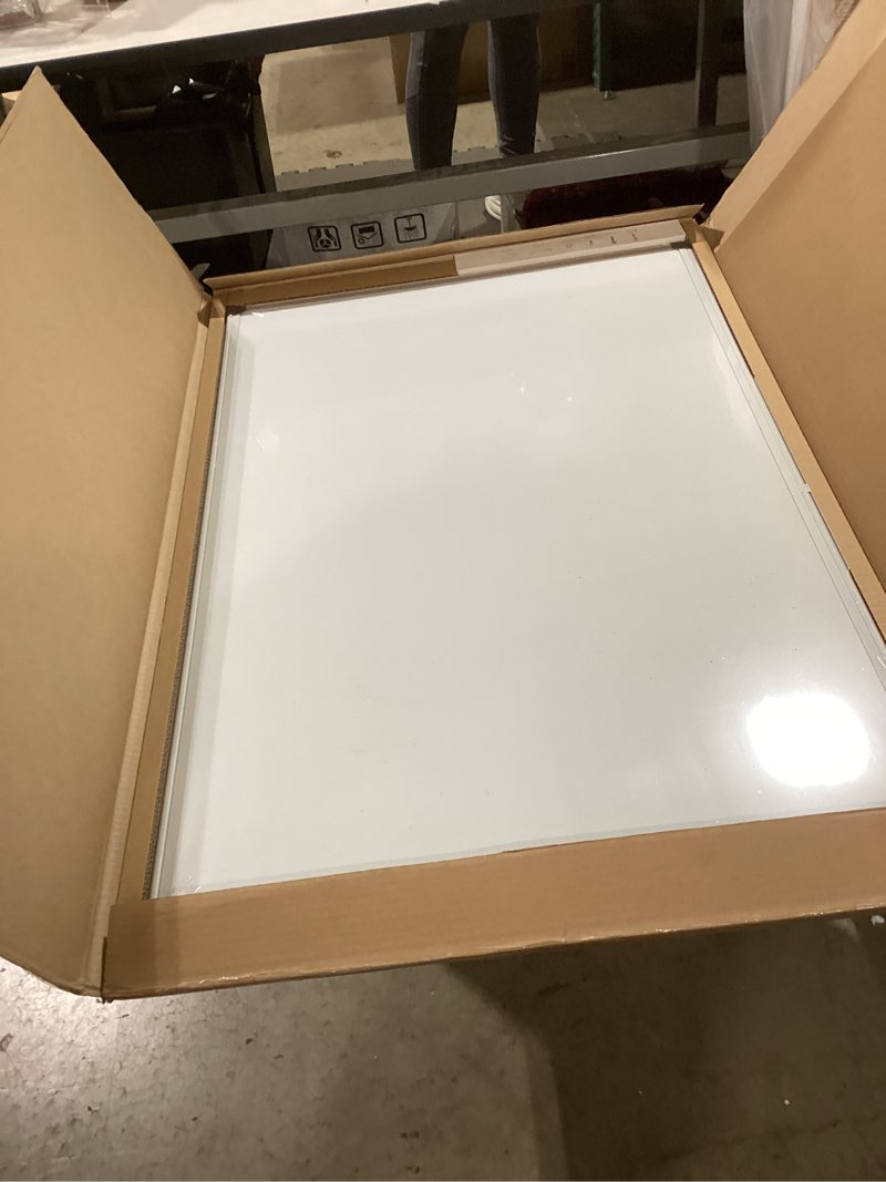 VUSIGN Magnetic White Board Kit for Wall 36" x 24", 1 Dry Eraser & 2 Multicolor Markers & 4 Magnetic Pins, Sliver Reinforced Aluminum Frame for Home, School, Office