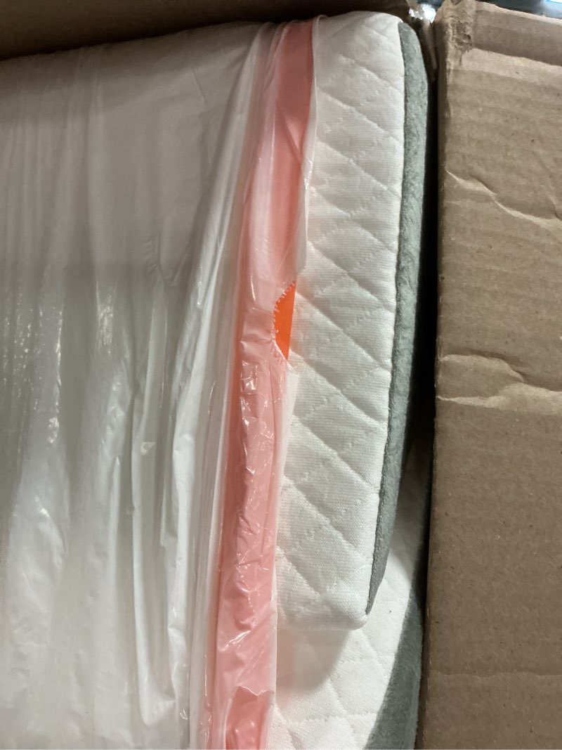 Condition photo showing As Is for Yojoker 4PCS Orthopedic Bed Wedge Pillow Set for Sleeping, Post Surgery Foam Pillow for Body, Back and Leg Pain Relief, Triangle Adjustable Support Pillow - Acid Reflux, Anti Snoring & GERD Sleeping White 4PCS