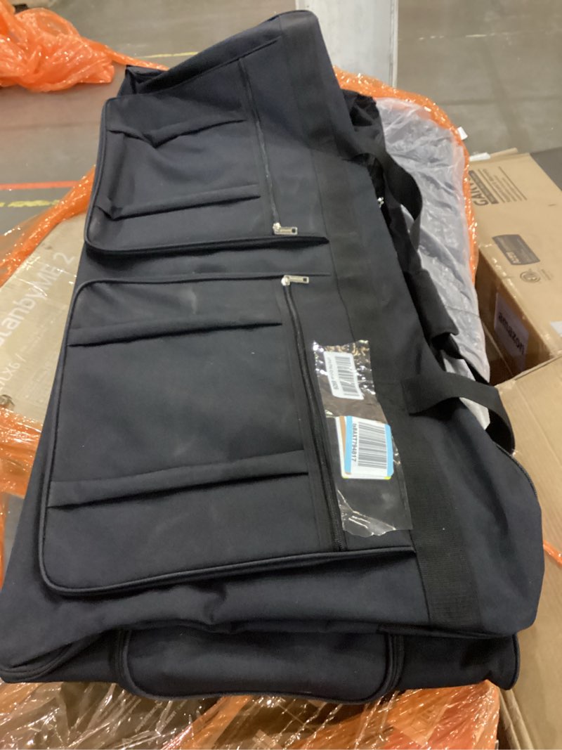 Condition photo showing As Is for Gothamite 46-inch Rolling Duffle Bag with Wheels, XL Duffle Bag With Rollers, Heavy Duty Oversized Storage Bag 46"