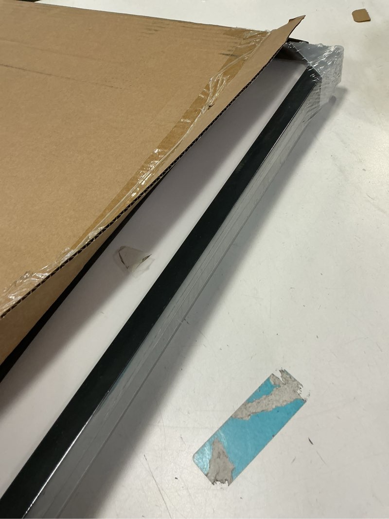 Condition photo showing New/Like New for PEALSN 18x24 Picture Frame Set of 2, Display Pictures 16 x 20 with Mat or 18 x 24 without Mat for Wall Mounting Display, Poster Frames, Black Black 18x24
