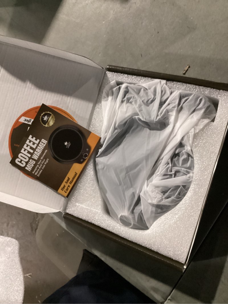 Condition photo showing New/Like New for Fast Heating Mug Warmer - 4 Temp Settings & 1-12H Timer, Coffee Cup Warmer Plate for Desk Auto Shut Off, Ideal Beverage Warmer Gift for Coffee, Tea, Milk (Black)