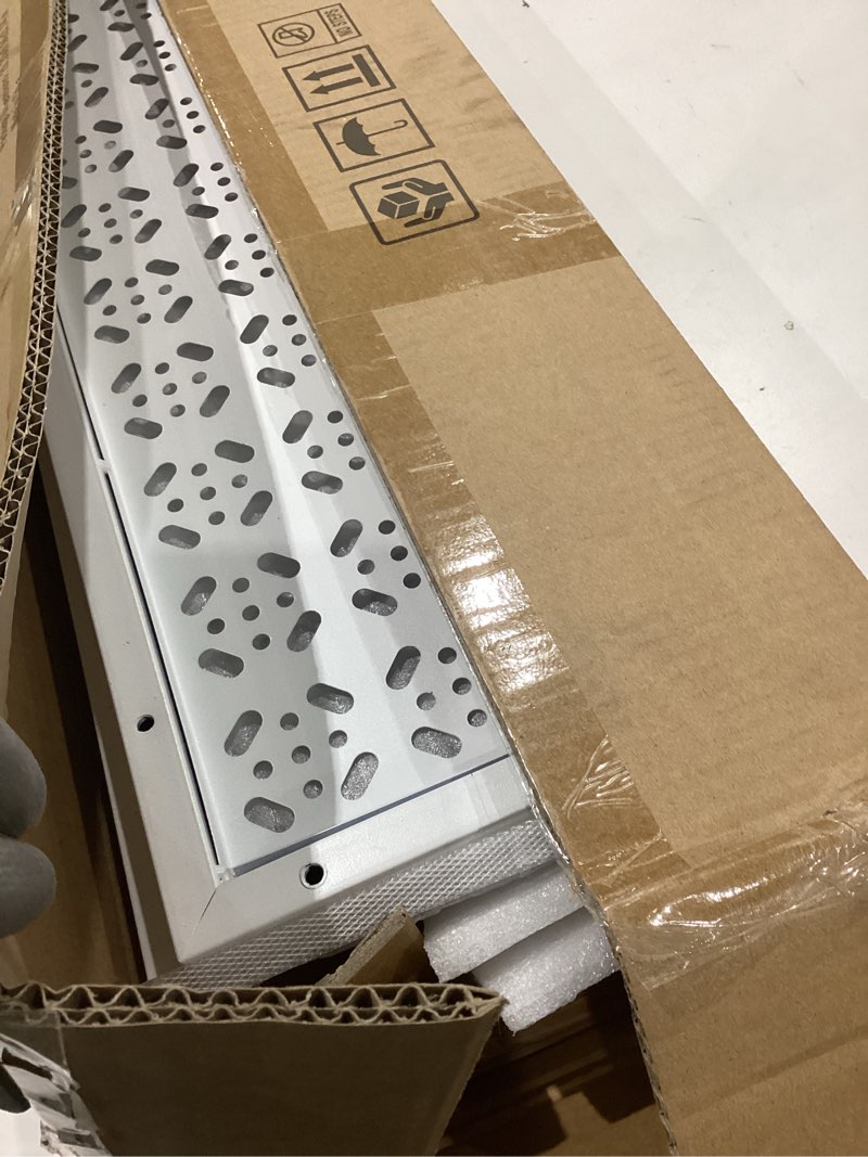 Condition photo showing Good Condition for garden 4 you 3 tiers metal plant stand,rectangular ladder flower pots outdoor plant rack, indoor plant display rack, heavy duty utility storage organizer for home garden patio balcony, stair style(white) white 27.5"l x 23.6"w x 23.6"h