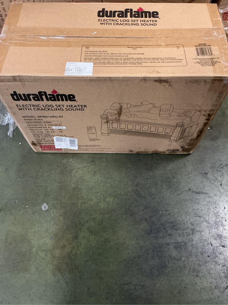 Condition photo showing New/Like New for duraflame Electric Log Set Heater with Crackling Sound - DFI041ARU-07 - Black