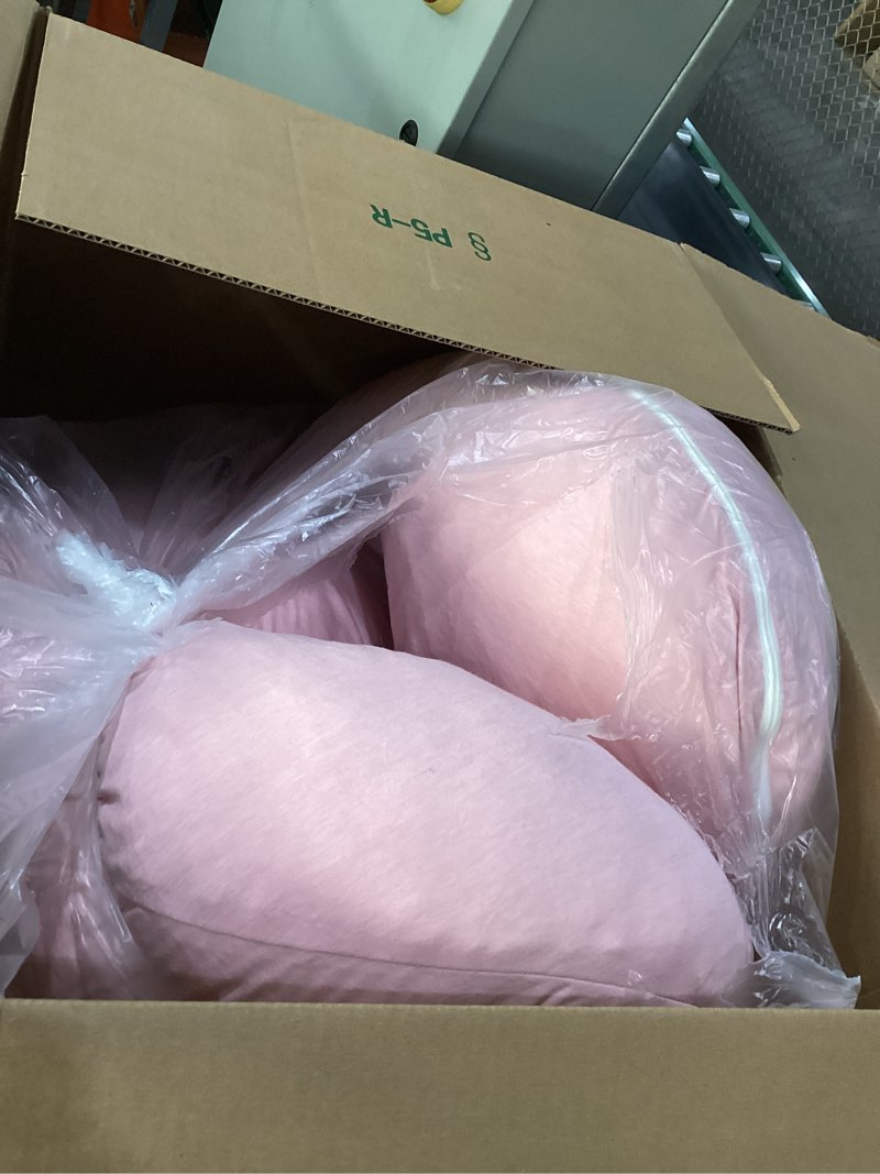 Condition photo showing As Is for SIMILAR NOT FLUFFY Bedfolks Calming Donut Dog Bed, 45 Inches Round Fluffy Dog Beds for Extra Large Dogs, Anti-Anxiety Plush Dog Bed, Washable Pet Bed with Non-Slip Bottom (Pink, Extra Large)