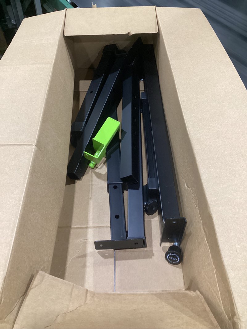 Condition photo showing As Is for (incomplete parts)adjustable folding weight bench for home gym, 660 lbs capacity multi-functional workout bench sturdy durable for full body black-green