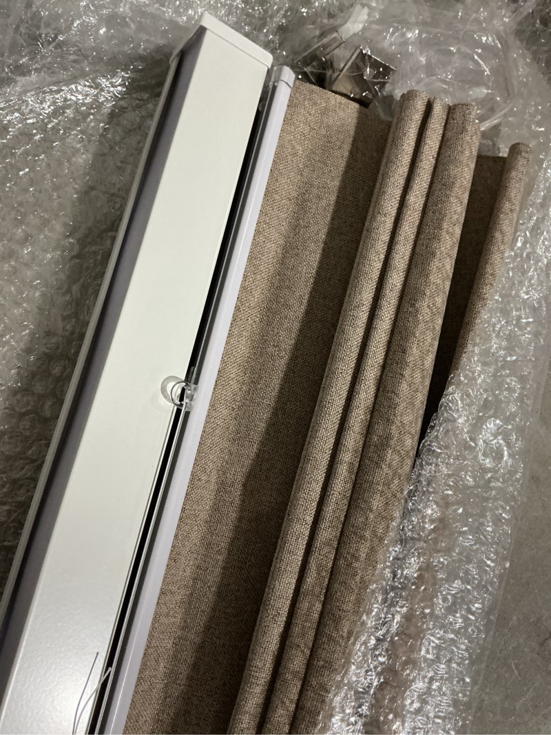 Condition photo showing Good Condition for no drill roman shades,blackout-light brown,custom size | no tools roman blinds for indoor windows,uv protection,privacy,thermal insulation,easy to install,ideal for bedrooms,kitchens