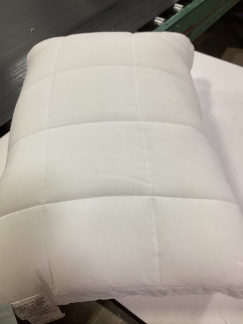Condition photo showing As Is for Nuzzle Cooling Adjustable Pillow Queen Size for Side Sleepers, Luxury Bed Pillow Hotel Collection - Best Adjust Height Soft Firm Pillow for Back, Stomach or Side Sleepers Queen SIze (Set of 1) White