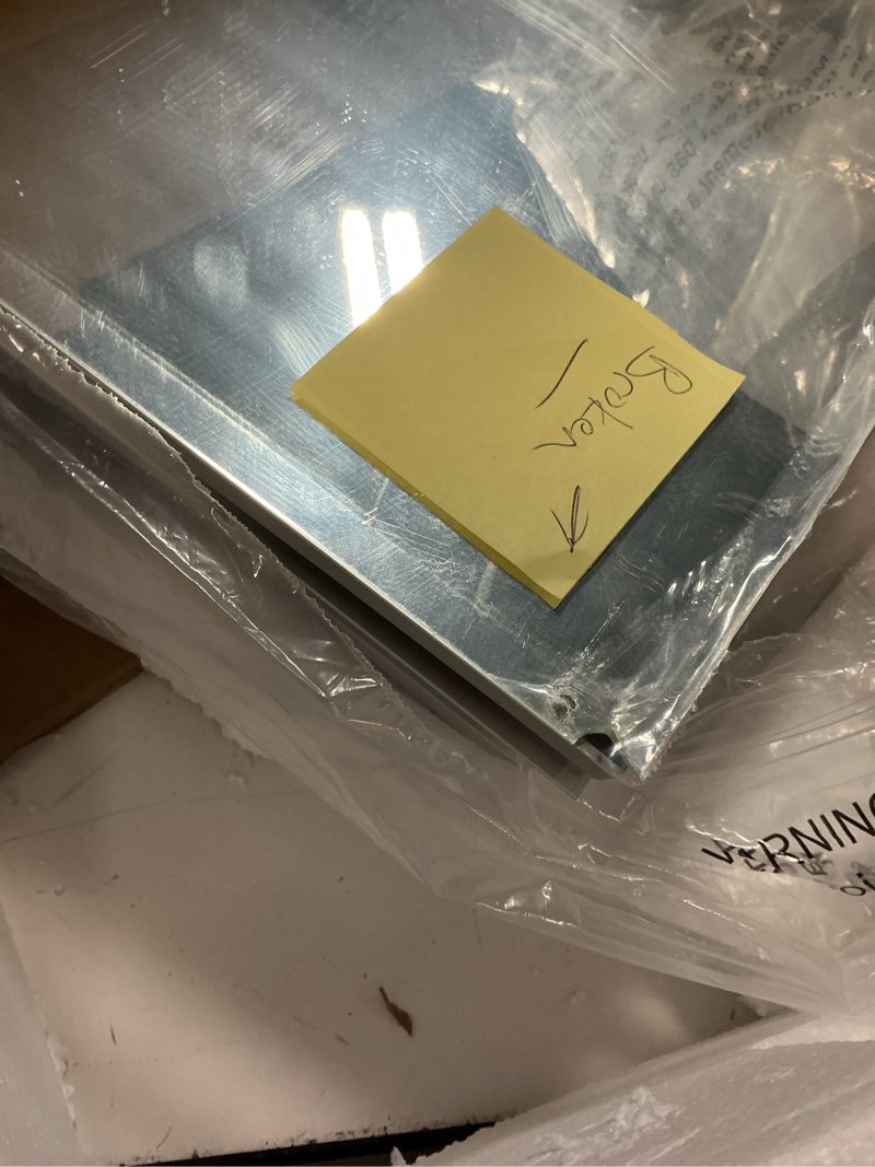 Condition photo showing As Is for KOHLER Medicine Cabinet 16-in x 20-in Recessed Mount Anodized