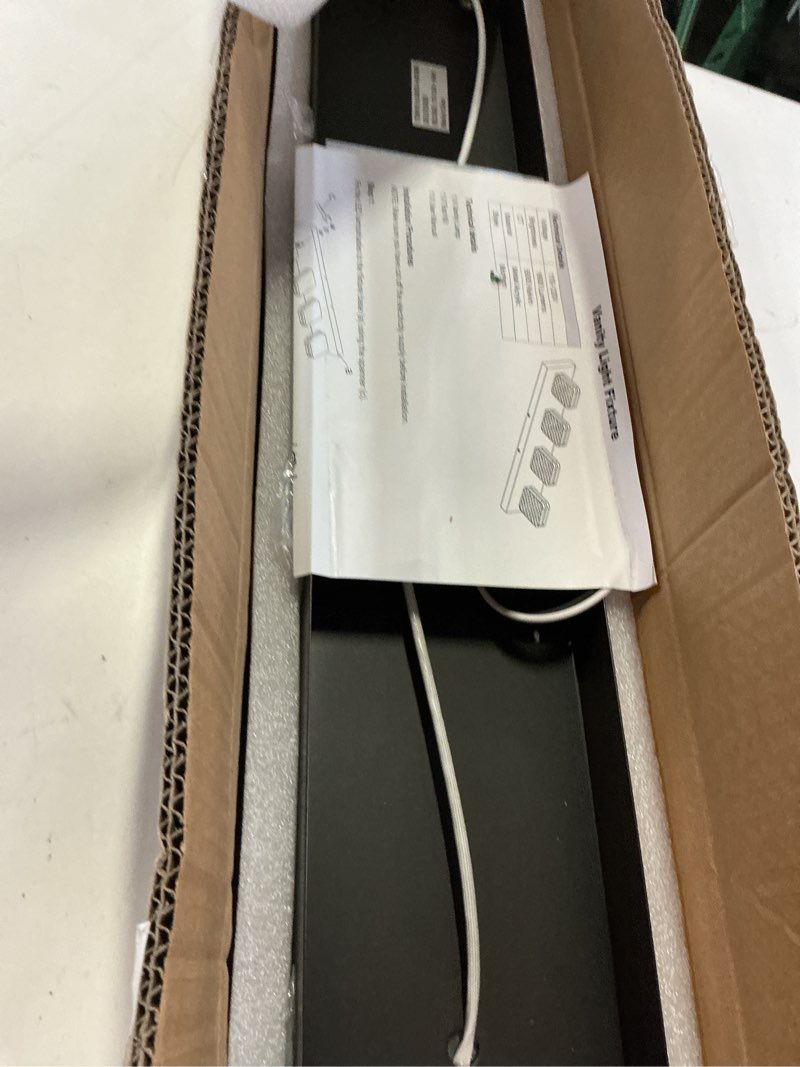 Condition photo showing Good Condition for torondo 360° rotate led bathroom vanity light fixtures, acrylic vanity lights for bathroom, modern wall lighting fixtures over mirror living, oil rubbed bronze, natural white, 4-light, 27-inch oil rubbed bronze, natural white 4-light, 27-inch