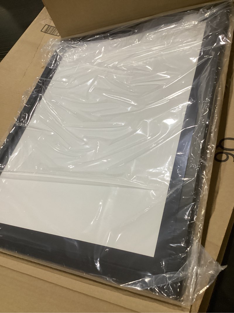 Condition photo showing Good Condition for 17x22 frame with mat - black 19x24 frame wood made to display print or poster measuring 17 x 22 inches with black photo mat black frame with black mat 19x24 matted to 17x22