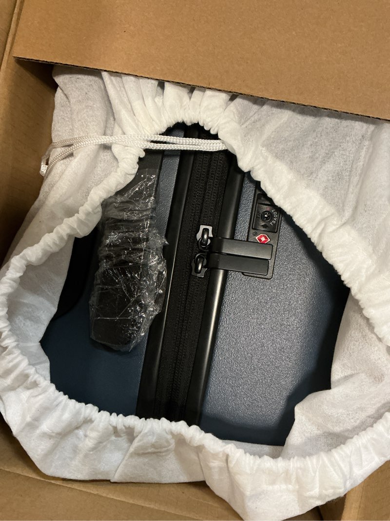 Condition photo showing Good Condition for Expandable Carry-On Suitcase Navy 