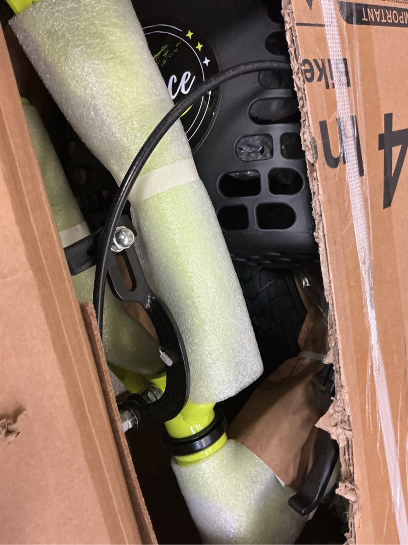 Condition photo showing Good Condition for aceger kids bike for ages 2-12 years old boys girls and toddler, 12 14 16 18 inch children bicycle with training wheels, 20 inch bike with kickstand, multiple colors. neon yellow-green 14" with training wheels