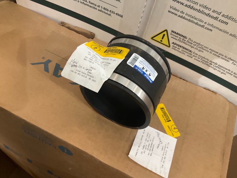 fernco 4-in. flexible pvc coupling for sewer, drain, waste and vent piping