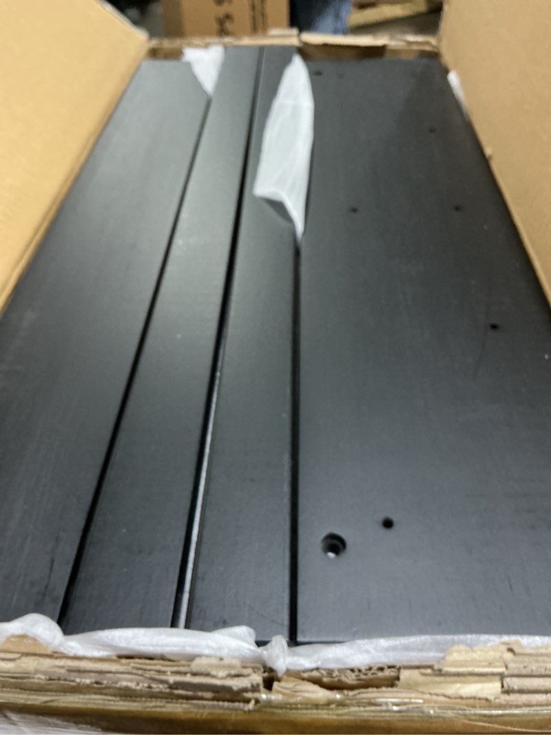 Condition photo showing As Is for Furinno PASIR Book Shelf, 4-Tier Bookshelf, Bookcase, 9.4" x 23.6" x 41.7", for Living Room, Bedroom, Home Office, Espresso Espresso 4-Tier