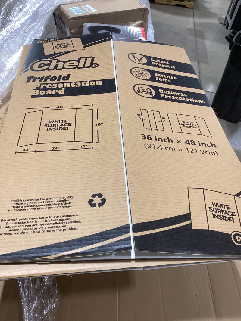 Condition photo showing Good Condition for 36" x 48" large trifold poster board, 2 pack