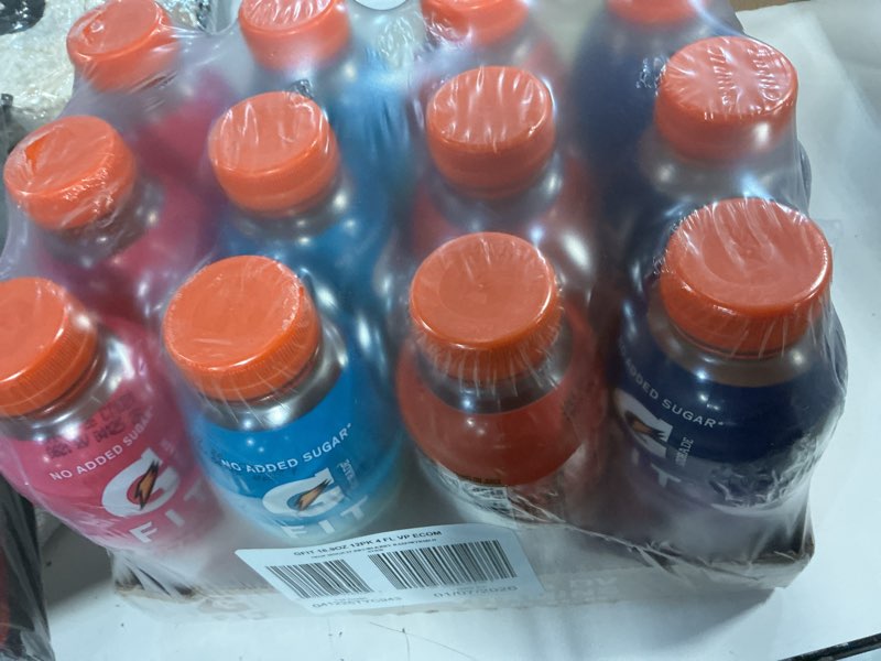 Condition photo showing Good Condition for (Best by:01/07/25)Gatorade Fit Electrolyte Beverage  Healthy Real Hydration  New 2.0 4 Flavor Variety Pack  16.9.oz Bottles (12 Pack)
