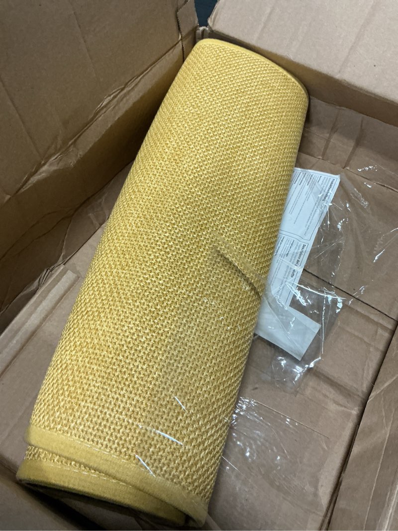 Condition photo showing Good Condition for chakme bathroom rugs mat 24x17, ultra thin non slip bath mat small quick dry absorbent bath mat for bathroom floor, (yellow, 24"x17") yellow 1'5" x 2' (rectangular)