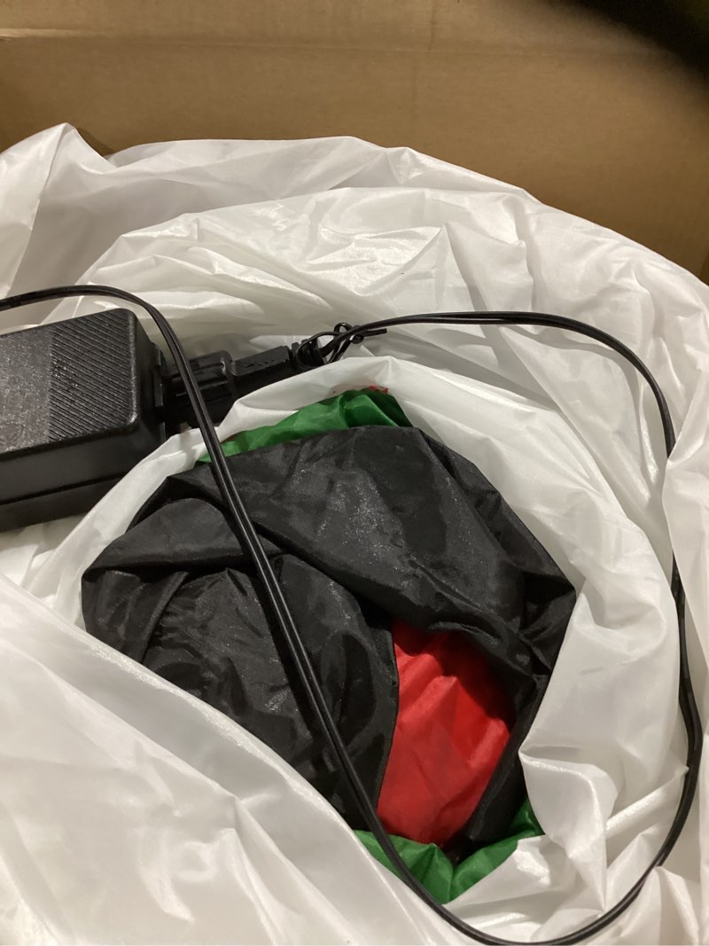 Condition photo showing As Is for Danxilu 6FT Christmas Inflatable Santa Outdoor Decorations- Blow Up Santa Claus with Gift Bag Built-in LEDs Lighted Decor for Yard Garden Lawn Porch Xmas Holiday Party 6FT-Santa