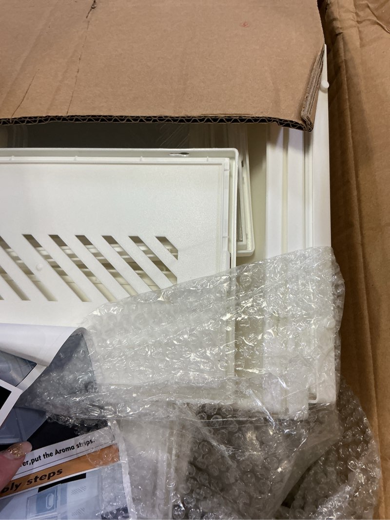 Condition photo showing As Is for Shoe Storage, 12 Pack Shoe Organizer for Closet, Shoe Boxes Clear Plastic Stackable Shoe Containers with Lids for Size 10 White Large