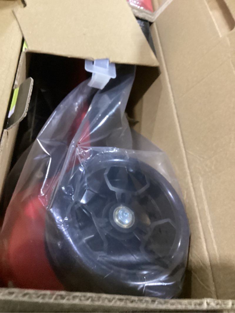 Condition photo showing Good Condition for 24v electric scooter for kids w/150w powerful motor, thumb throttle, lcd screen, bluetooth, light-up stem deck & wheels, 3 adjustable heights, 5mph safe speed, 3 wheel electric scooter for kids red