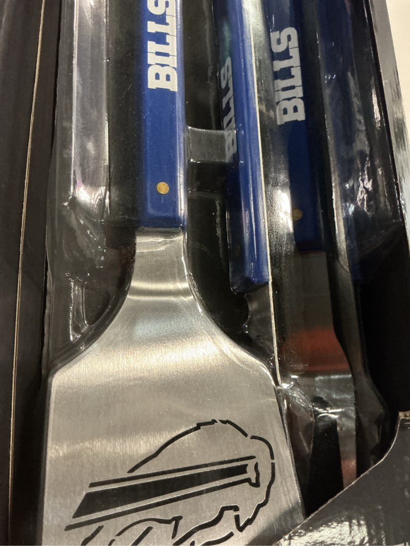 Condition photo showing Good Condition for YouTheFan NFL Spirit Series 3-Piece BBQ Set Buffalo Bills