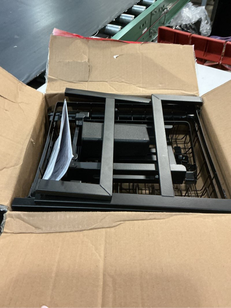 Condition photo showing As Is for sakugi over the sink dish drying rack - adjustable 3 tier xx-large capacity stainless steel drainer with cutlery & utensil holders, kitchen storage & organization, 31.5"-39.5"l x 12"w x 30.5"h, black black ultra - 6 baskets
