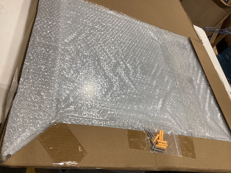 Condition photo showing New/Like New for 30" x 24" stainless steel stove backsplash panel ultra-thin flush mount splash guard for kitchen wall, heat & stain resistant, easy installation with pre-drilled holes