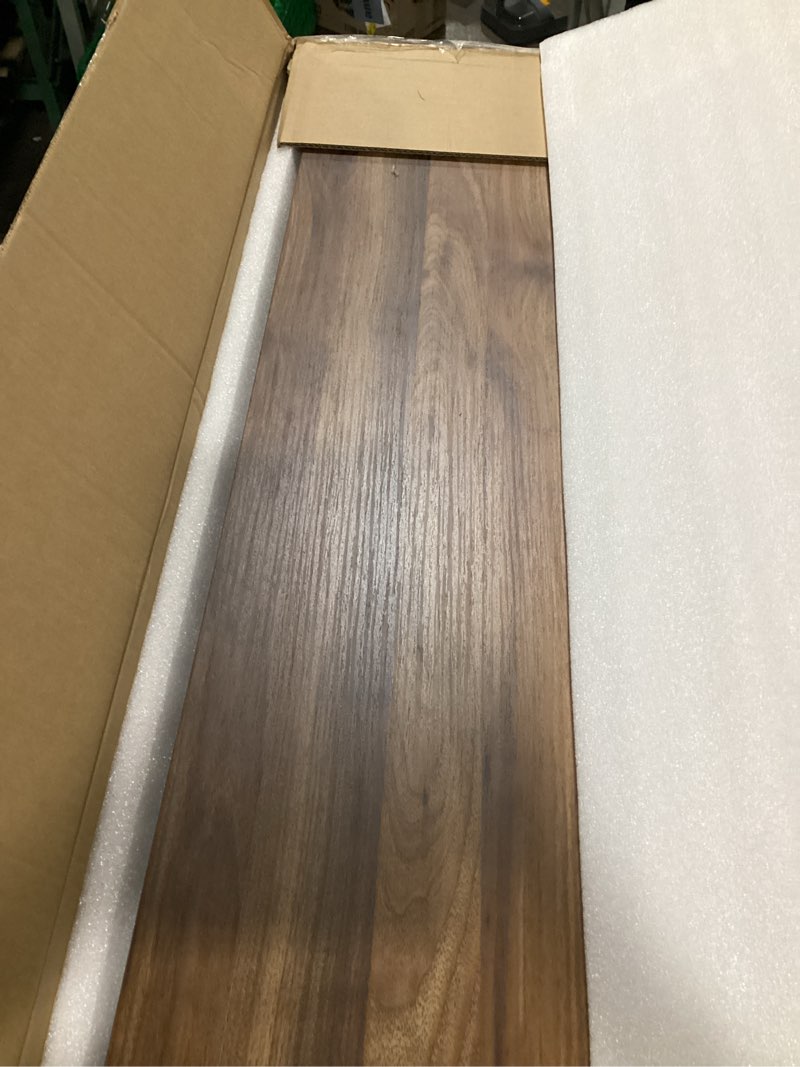 Condition photo showing Good Condition for klicelor 48 inch electric standing desk, height adjustable office desk, sit stand up computer desk with memory preset, two-piece desktop, dark walnut dark walnut 48 x 24 inch