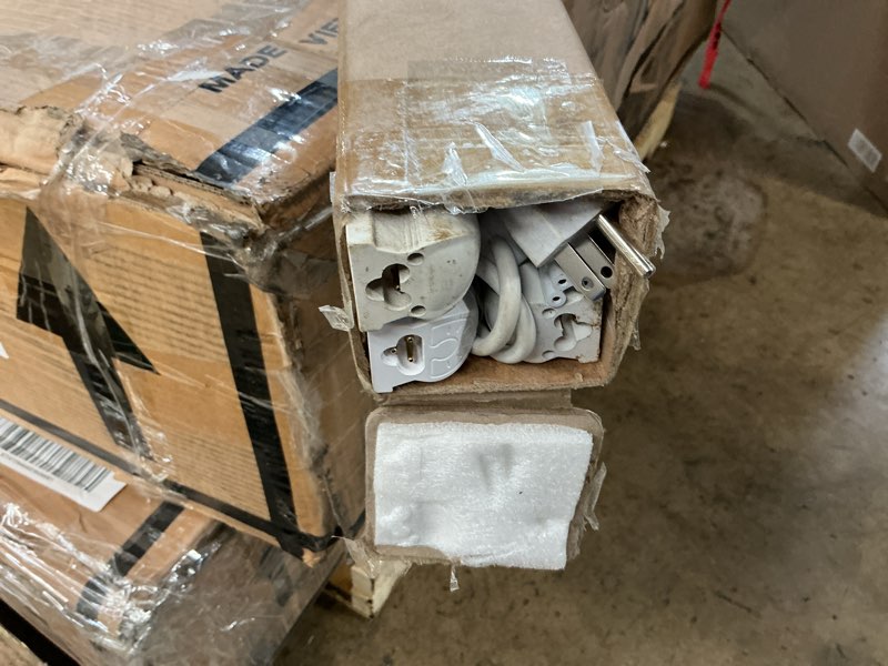 Condition photo showing As Is for SHOPLED 8FT 100W 15000LM 6000K Cool White High Output Linkable T8 Tube Fixtures, V-Shaped, 8 Foot Lights for Garage, Warehouse, 4 Pack 6000K 8FT 4P